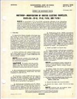 Modification of Curtiss Electric Propeller P-61 Series