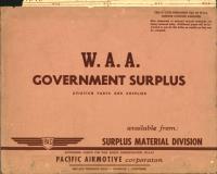 W.A.A. Government Surplus, Aviation Parts and Supplies