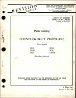 Parts Catalog for Counterweight Propellers - Models 2B20, 2D30, 2E40, 3D40, 3E50, and 12D40