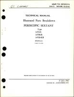 Illustrated Parts Breakdown for Periscopic Sextant Types 1471-01, 1471B-01, 1471B-01B