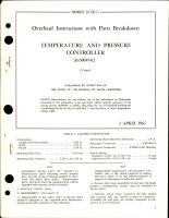 Overhaul Instructions with Parts Breakdown for Temperature and Pressure Controller - 26130049-02