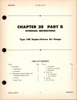Overhaul Instructions for Engine Driven Air Pumps Type 548
