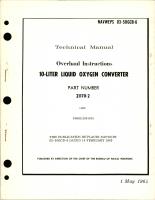 Overhaul Instructions for 10-Liter Liquid Oxygen Converter - Part 21170-2 