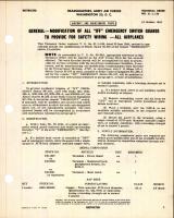 Modification of All "IFF" Emergency Switch Guards To Provide for Safety Wiring