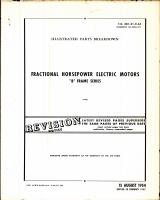 Illustrated Parts Breakdown for Lear "B" Frame Series Fractional Horsepower Electric Motors