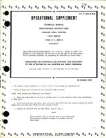 Operational Supplement for Maintenance Instructions for Landing Gear Systems - T-29A, T-29B, T-29C and T-29D