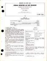 Overhaul Instructions with Parts Breakdown for Pressure Fuel Servicing Valve - Part 42-1755-003