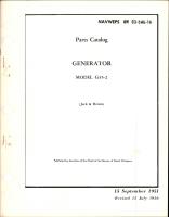 Parts Catalog for Generator - Model G35-2