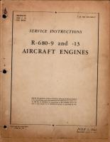 Service Instructions for R-680-9 and 680-13 Engines