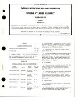 Overhaul Instructions with Parts for Sensing Cylinder Assembly - S6168-64110-041