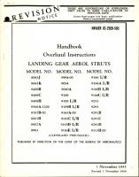 Revision to Overhaul Instructions for Landing Gear Aerol Struts