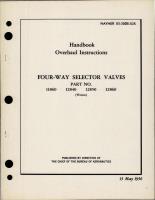 Overhaul Instructions for Four-Way Selector Valves - Parts 11860, 12840, 12850, 12860 