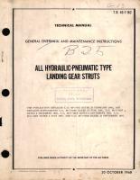 General Overhaul and Maintenance Instructions for All Hydraulic-Pneumatic Type Landing Gear Struts