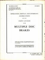 Operation, Service, & Overhaul Instructions with Parts Catalog for Bendix Multiple Disc Brakes