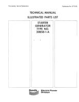 Illustrated Parts List for Starter Generator - Type 30B58-1-A 