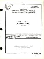 Operation, Service and Overhaul Instructions with Parts Catalog for Generators - Types R-1 & R-2