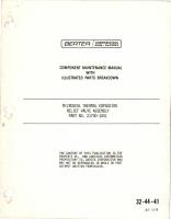 Component Maintenance with Illustrated Parts Breakdown for Microseal Thermal Expansion Relief Valve Assembly - Part 21700-1001