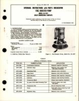 Overhaul Instructions with Parts Breakdown for Fuel Booster Pump - Model 64-1007 