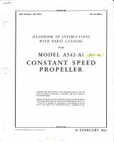 Handbook of Instructions with Parts Catalog for Model A542-A1 Constant Speed Propeller