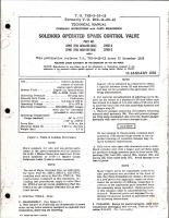Overhaul Instructions with Parts Breakdown for Solenoid Operated Spark Control Valve - Parts 23951, 27951, 23951-2, and 27951-2, Adel