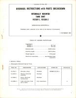 Overhaul Instructions with Parts Breakdown for Internally Mounted Tank Unit - FG120F-1 and FG120F-2