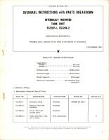 Overhaul Instructions with Parts Breakdown for Internally Mounted Tank Unit - FG120F-1 and FG120F-2