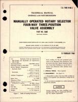 Overhaul with Parts Breakdown for Manually Operated Rotary Selector Four-Way Three-Position Valve Assembly - Part 2660