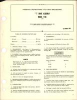 Overhaul Instructions with Parts Breakdown for T Drive Assembly - Model 776C 