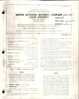 Overhaul with Parts Breakdown for Motor Actuated Butterfly Shut-Off Valve Assembly - Part WB009-4