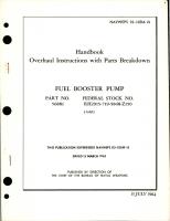 Overhaul Instructions with Parts for Fuel Booster Pump - Part 56881