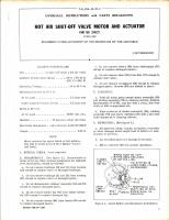 Overhaul Instructions with Parts Breakdown for Hot Air Shut-Off Valve Motor & Actuator Part No. 334522