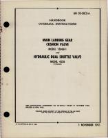 Overhaul Instructions for Main Landing Gear Cushion Valve and Hydraulic Dual Shuttle Valve