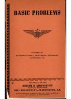 Basic Problems - Bureau of Aeronautics