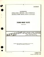 Operation, Service, and Overhaul Instructions with Parts Catalog for Power Brake Valves 