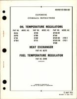Overhaul Instructions for Oil Temperature Regulators, Heat Exchanger and Fuel Temp Regulator