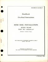 Overhaul Instructions for Hose Reel Installation - Model FR300B - Part 149R1001-107