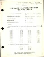 Installation of Anti-Collision Lights For T-28A and D