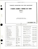 Overhaul Instructions with Parts Breakdown for Torpedo Bay Door Cylinder Assembly - 89H1050-5