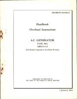 Overhaul Instructions for AC Generator - Type 28B135-4-A