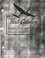 Parts Catalog for Model P-47 Airplanes