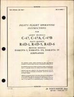 Pilot's Flight Operating Instructions for C-47, C-47A, C-47B, R4D-1, R4D-5, and R4D-6