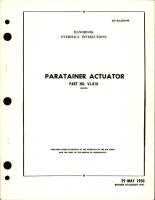 Overhaul Instructions for Paratainer Actuator - Part VJ-810