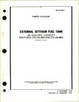 Parts Catalog for External Jettison Fuel Tank - 165 Gallons Capacity - Parts ST2-165-4800 and ST2-165-4803