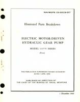 Illustrated Parts Breakdown for Electric Motor-Driven Hydraulic Gear Pump Model 111775 