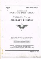 Operating Instructions for V-1710-39, V-1710-73, and V-1710-81 Engines