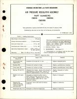 Overhaul Instructions with Parts Breakdown for Air Pressure Regulator Assembly - Parts 13200, 13200A and 13200B 