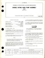 Overhaul Instructions with Parts Breakdown for Double Acting Hand Pump Assembly - 1010519