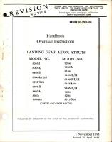 Revision to Overhaul Instructions for Landing Gear Aerol Struts