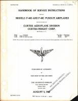 Service Instructions for Models P-40D and P-40E Pursuit Airplanes