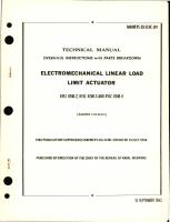 Overhaul Instructions with Parts Breakdown for Electromechanical Linear Load Limit Actuator - KYLC 4248-2, KYLC 4248-3 and KYLC 4248-4